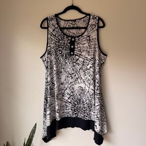 Kaktus Monochrome Graphic Tank Top